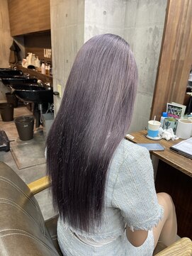 ラフ(LAFF) #バレイヤージュ#グレージュカラー#ボブウルフ#ココアベージュ