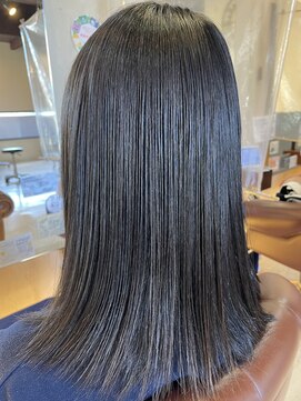 エニー(ENii) グロスストレート・ブルージュセミロング