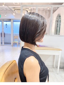 レイラバイアフロート 吉祥寺(Lila by afloat) 前髪なしボブ/かきあげボブ/黒髪ボブ/前下がりボブ/結べるボブ