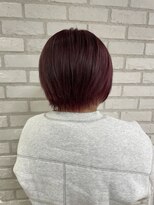 アッシュ 稲田堤店(Ash)&nbsp;ハイトーンピンク×ショートボブ