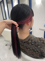 ミルクティーベージュダブルカラーケアブリーチインナーカラー