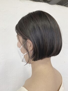 フレイムスヘアデザイン(FRAMES hair design) mini bob×ダークグレージュ