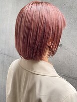 レジュアル(RESSUAL) ケアブリーチ　ハイトーン　ピンクベージュボブ