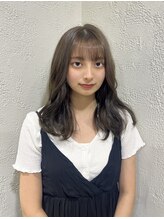 ヘアメイク カン プラスエフ(HAIR MAKE KANN+f) ロング/オリーブベージュ/ブリーチなしカラー