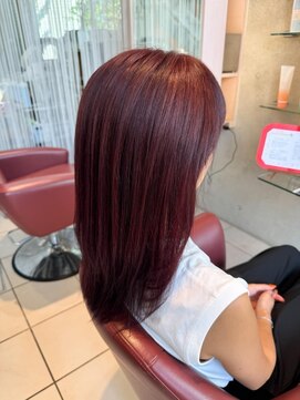 エム インターナショナル 春日部本店(EMU international) 秋におすすめ1ブリーチのレッド系カラー