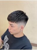 クロップスタイル バーバースタイル メンズカット フェード