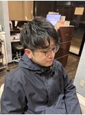 ニュアンスパーマ風　2wayバング