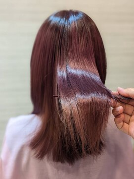 ヘアーアンドメイク コレット(hair&make Colette) 大人キレイミディアムヘア×チェリーレッド