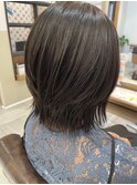 黒染めの代わりに濃厚アッシュカラー