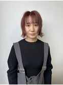 レイヤーボブ／レッドブラウン