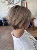 ダブルカラーで透明感ベージュ