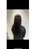 暗髪カラー/黒髪/艶ストレート/20代30代