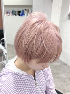 アドネ プライム(adne prime) ピンクミルクティー/ピンクベージュ/レイヤーボブ/くすみピンク
