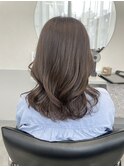 シフォングレージュ×ハイライトデザイン