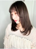 姫カットレイヤー黒髪小顔エアストレートp1上尾20代30代40代