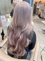 サンク 原宿 表参道(cinq)&nbsp;★ミディアムレイヤーカット長めボブミルクティーベージュカラー