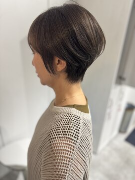 レヴリー(reverie) ショートカット白髪ぼかし白髪ぼかしハイライト40代50代心斎橋