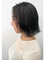 ジエクト ヴィシア(The Ect VIXIA)&nbsp;切りっぱなし　ゆるふわボブ　グレージュカラー　20.30代ボブ