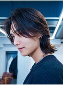 メンズボブメンズミディアムパーマニュアンスパーマルーズパーマ