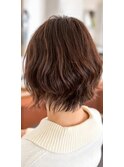 ノンパーマクセ毛ボブ　30代/40代/５０代/倉敷