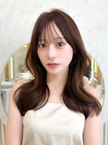 アフロート リノ(AFLOAT Leino) 小顔見え◎顔まわりカット×透明感ベージュミディアム