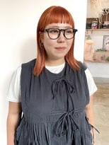 ヘアーアイストゥーレ(HAIR ICI TRE)&nbsp;ブリーチなしカラーピンクレッドラベンダーオレンジ  担当渡辺聖