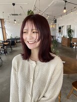 サンズヘアー(3’s hair)&nbsp;＊顔周りレイヤー×ナチュラルピンクブラウン＊
