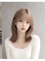 ネオリーブウリ 二子玉川店(Neolive uri)&nbsp;ミディアムヘア暗めカラーデザインカラーフェイスフレーミング