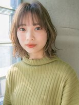 リリアン 表参道(relian) ライトアッシュ×外ハネスタイル