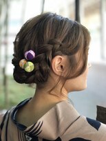 山野愛子美容室 ANAクラウンプラザホテル 金沢店 編み込みアレンジヘア