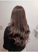 カーキグレージュキャラメルブラウンクラシカルウェーブ