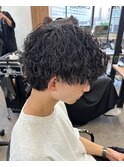 波巻きパーマスパイラルパーマツイストスパイラルパーマメンズ