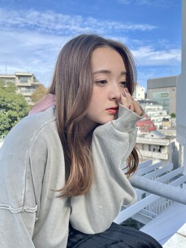 ゲーム 原宿店(GAME) ベージュ/ミディアム/オージュア/ダブルカラー/髪質改善/原宿