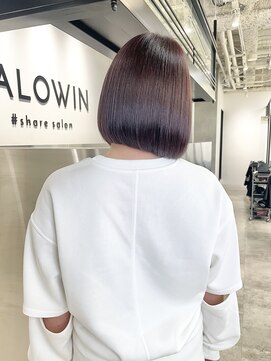 サロウィン 池袋(SALOWIN) ディープラベンダー × 美髪縮毛矯正 #089