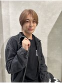 メンズ天使の艶カラー ブリーチハイトーン  新宿