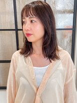 オルガン(Organ) オン眉バングのミディアムボブ!