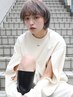 【土日祝限定】デザインカット+オーガニックカラー(全体)+Tr ￥5500