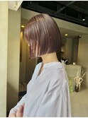 ボブミニボブブリーチなし暖色カラー 中西
