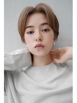 ギークス(GEEKS) 【GEEKS渋谷】クールショートボブ/アッシュベージュ/マッシュ/艶