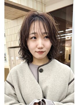 パークレーン アイス イヴェン(park lane ICI yeven) 20代30代40代パーマミディアムロングレイヤーカットブリーチなし