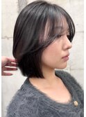 20代/タッセルボブ／レイヤーボブ/透明感カラー