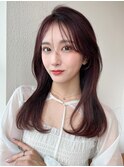【NEW OPEN】 小顔前髪あり後れ毛サイドバングメルティカラー