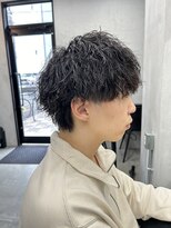 レベル 葛西店(LEVEL)&nbsp;重めマッシュ ツイストスパイラルパーマ メンズカット 葛西