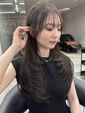 ロンド マーレ 天神大名店(Lond mare) レイヤーカット／暗髪／デジタルパーマ