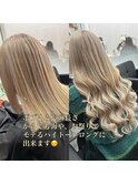 ブロンドベージュシールエクステロング