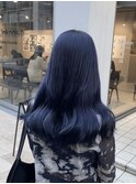 ダブルカラー/黒髪/ボブルフ/ネビージュ/原宿/前髪/韓国