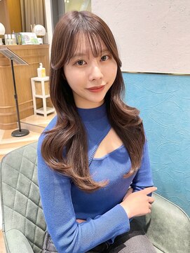 ロンド レグリーズ 立川(Lond leglise) 暗めカラー/韓国風巻き/レイヤーカット/マロンベージュ/立川