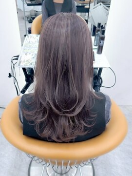 ロンドリゼル 札幌(Lond RiseL) オリーブグレー/レイヤーカット/黒髪/マロンベージュ/札幌