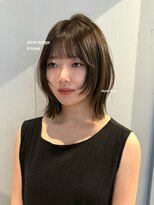 ローエ バイ デコ(Rohe by DECO)&nbsp;-Saki-ハッシュカット／ハッシュボブ/オリーブベージュ