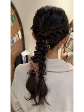 編み下ろしツイン